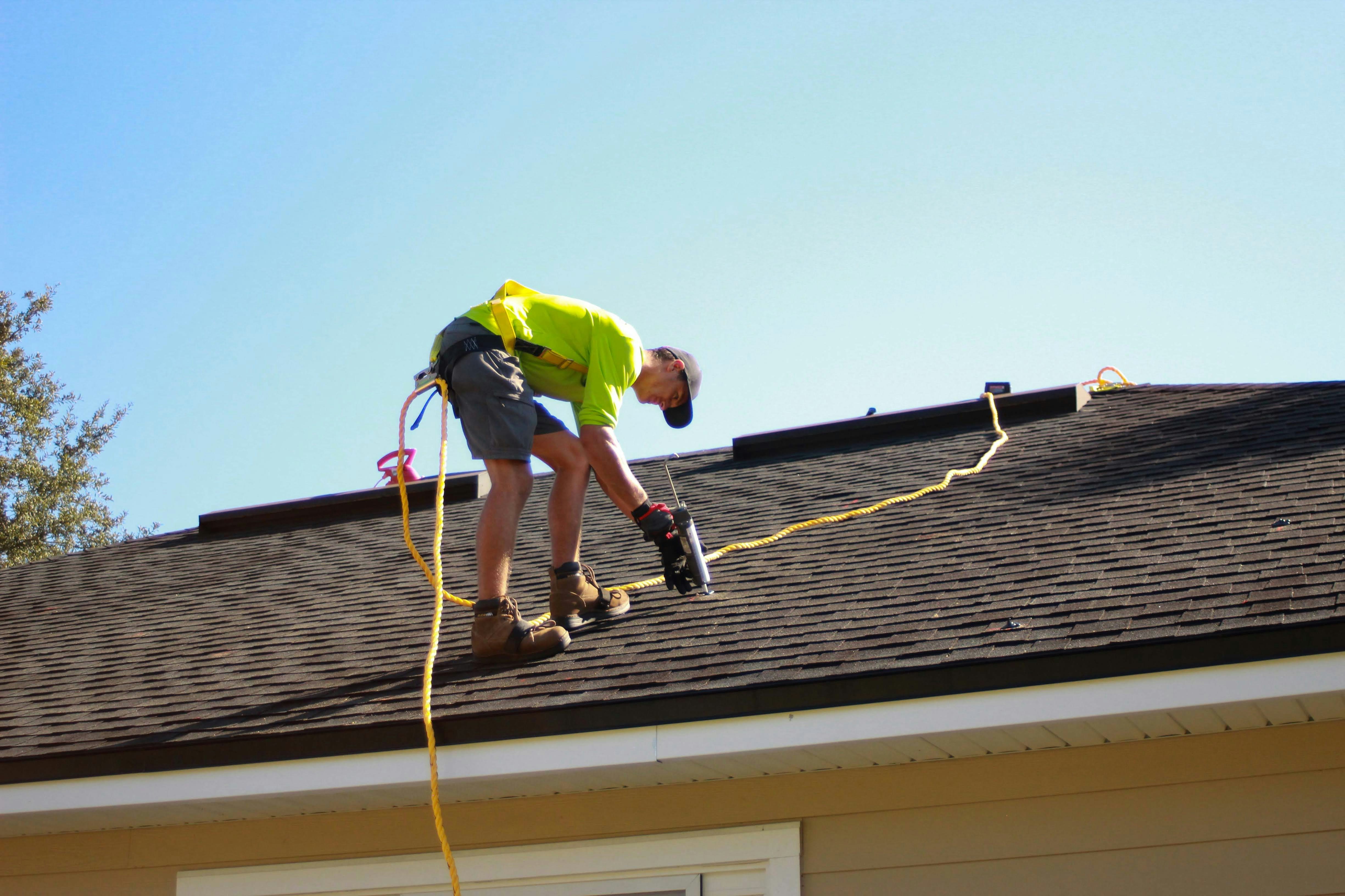 Roofing work